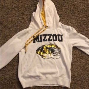 White Mizzou/University of Missouri Tigers Hoodie